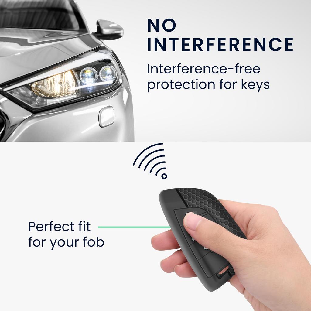 kwmobile Чехол для ключа автомобиля BMW с 3 кнопками, совместимый со смарт-ключом