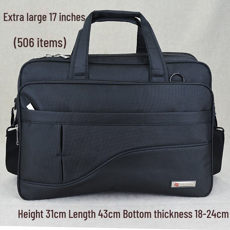 Мужской холщовый деловой портфель большой вместимости для ноутбука и документов — дорожная сумка-мессенджер.