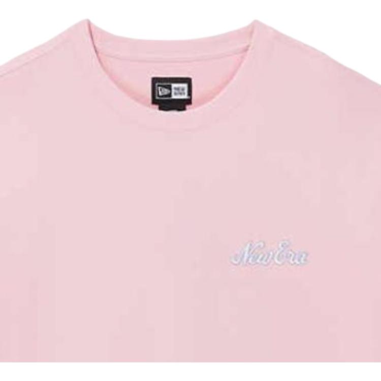 New Era SS25 Простая футболка с рисунком на спине, свободного кроя, с круглым вырезом, с коротким рукавом, унисекс, топ 14529246