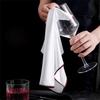3PCS No Shedding Microfiber Wine Glasses Wipe Leaves No Trace Glasses Lens Cloth  Bar