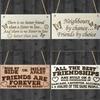 Модное украшение для дома в винтажном стиле шебби-стиль Знак дружбы Лучший друг Доска с сердцем Спасибо Украшения Аксессуары Принадлежности