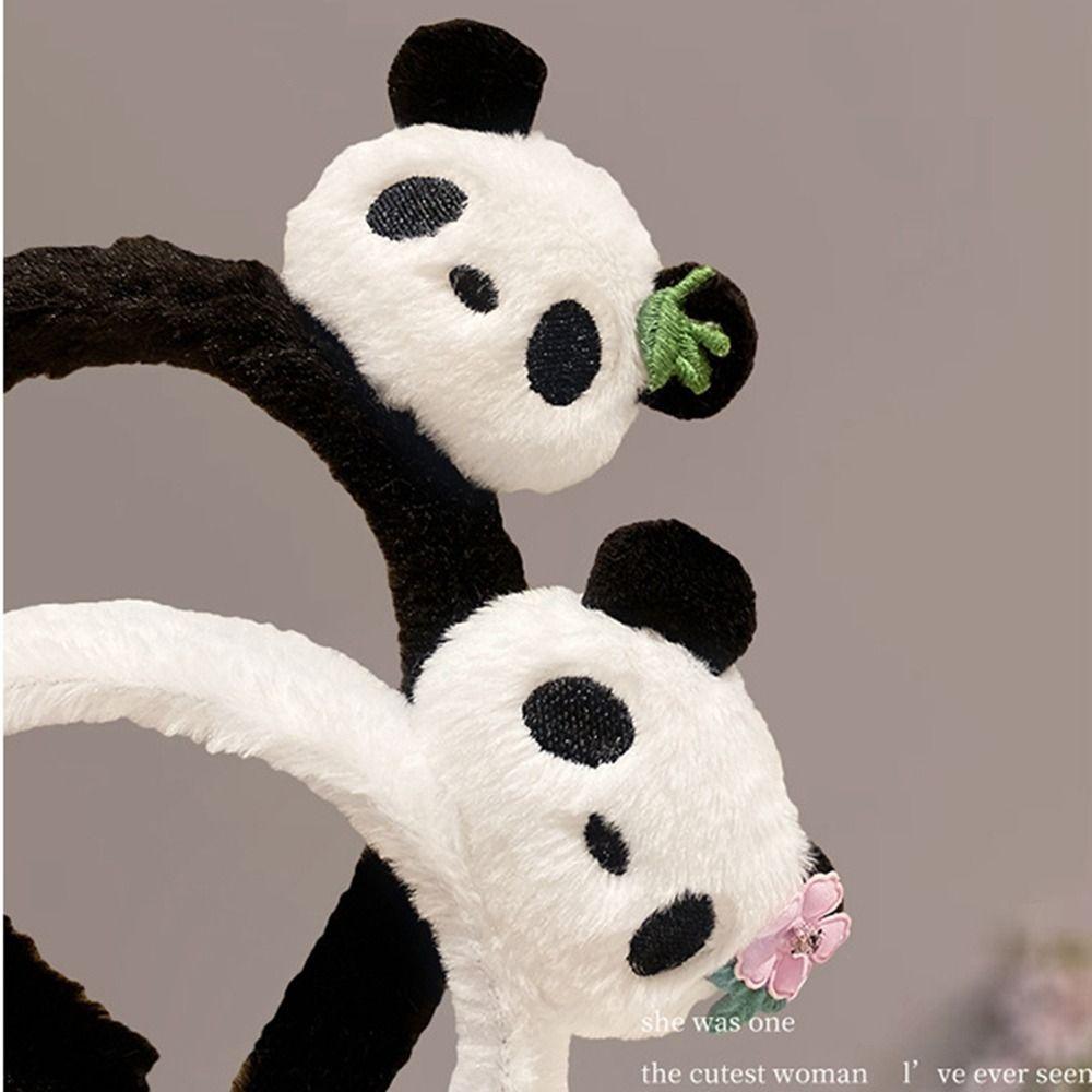 Zoo Hair Clip Cartoon Hair Band Cute Plush Doll Hair Hoop Fashion Panda Headband  Children