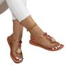 Fashion Shoes for Women 2024 Hot Sale Pinch Toe Women Sandals Summer Rome Flower Decoration Solid Solft Sole Light Casual Beach Sandals