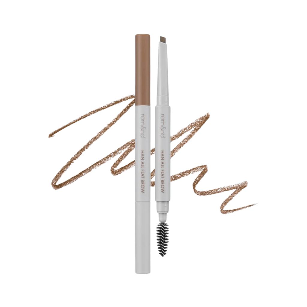 Rom&nd Han All Flat Brow W3 Merry Blond 0.17 G - Eyebrow Pencil, Warm Blonde