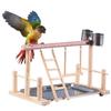 Activity Center Birdcage Pet Bird ToyStands with Bird Perch Ladder Hammock Feeder Playground for Cockatiel Parrot