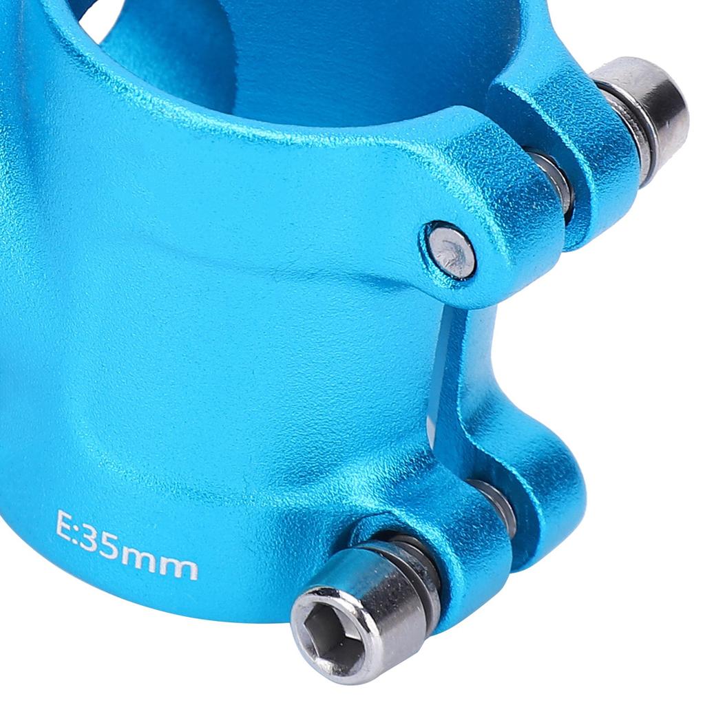 LUNJE 31.8x35mm Bike Handlebar Short Stem Riser Aluminum Alloy Hollow Stem