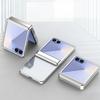 Гальванизированный прозрачный чехол для телефона Samsung Galaxy Z Flip 7 Fe 6 5 Flip7 Flip6 с защитой шарнира