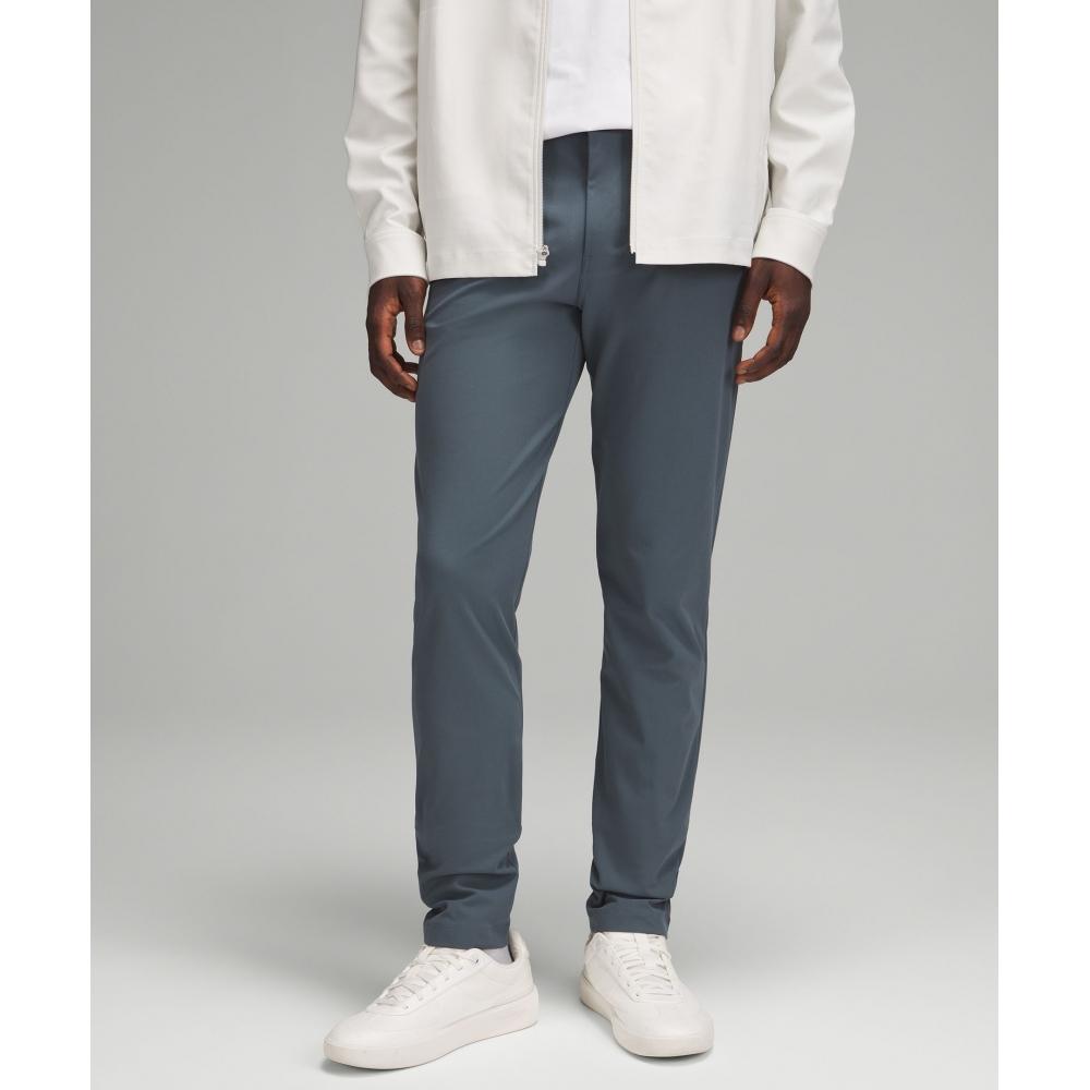 Lululemon Abc Slim Fit 5 Pocket Pant 34l Warpstreme Oil Grey