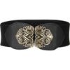 Vintage Butterfly Buckle Wide Elastic Waistband for Women Mix Winter Models