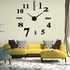 Oversized Creative Diy Wall Clock 3D Mirror Wall Clock Mute Clock Wall Decoration