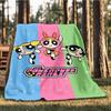 1pc Powerpuff Girls Outdoor Flannel Throw Blanket Soft, Lightweight & Warm