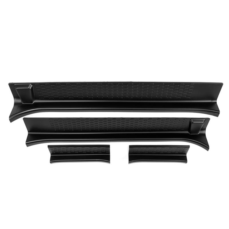 Car Door Sill Guards Fit for Jeep Wrangler JL 4-Door 2018- 4Pcs Car Door Sill Entry Guards