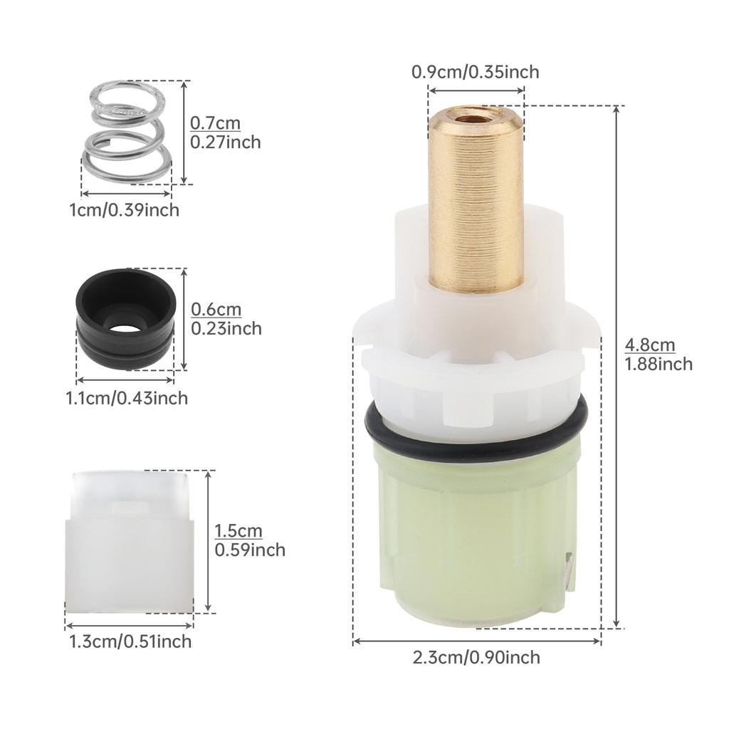 RP25513 Faucet Cartridge Stem Repair Kit Replacement for Delta Two Handle Bathroom Shower