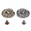 2 Set Dragon Pattern Metal Buttons 24mm Zinc Alloy Vintage Clothing Buttons Decoration