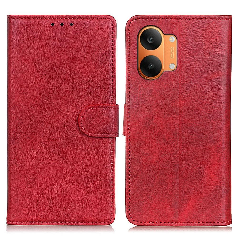Wallet Case for Poco X8 Pro Max 5G - Leather/PU, Red