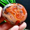 Random Natural Sardonyx Palm, Natural Polished Agate Palm Stone, Healing Crysta