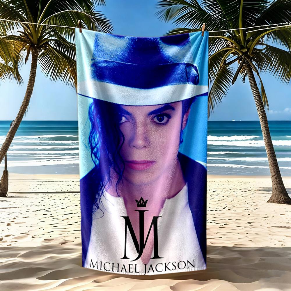 Michael Jackson Superstar Beach Towel Quick-Dry Soft Microfiber Comfortable Lightweight