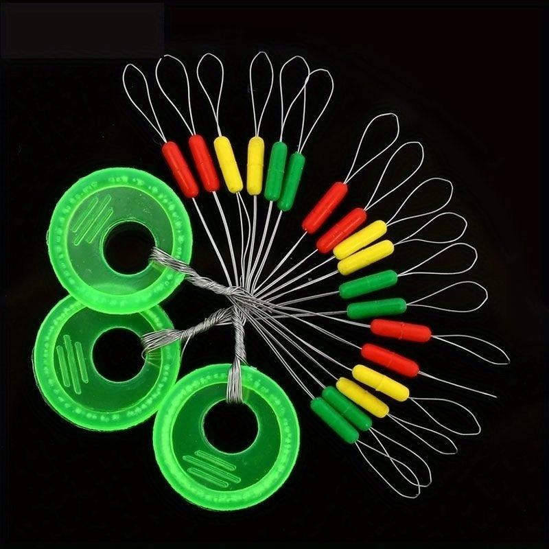 600 шт. 100 групп Стопор для поплавка Стопор для поплавка Овальная бусина Пространство Оснастка для лески