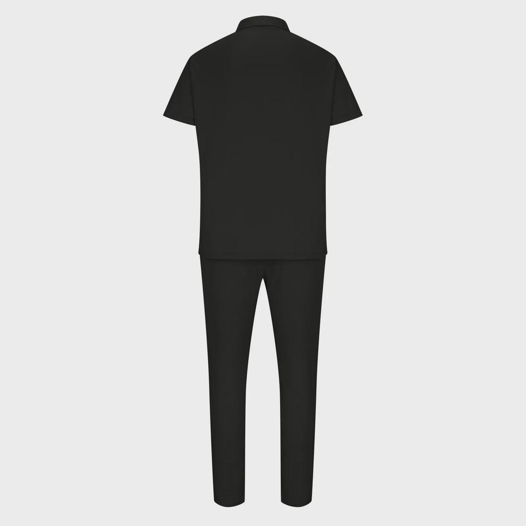 Мужские летние костюмы: Новый молодежный спортивный комплект из рубашки поло и повседневных брюк