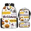 Pixel Halloween Student School Bag Cartoon School Bag Children's Backpack Anime Backpack Satchel