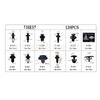 120pcs Snap-in Fasteners for Honda Car Trim - Panel Clips & Decorative Fixing Accessories