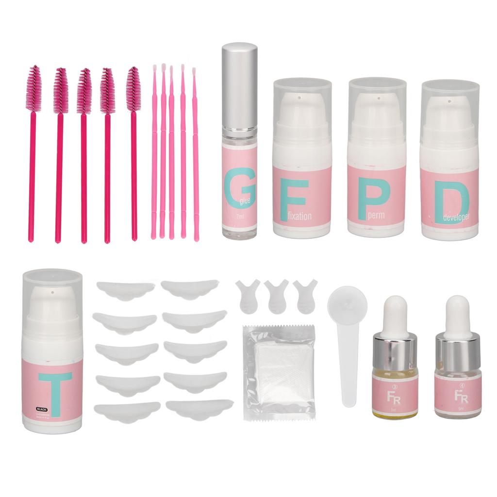 2 в 1 Набор для подтяжки бровей и ресниц Профессиональный полный набор для подтяжки ресниц Мягкая краска для ресниц 37 мл Жидкость