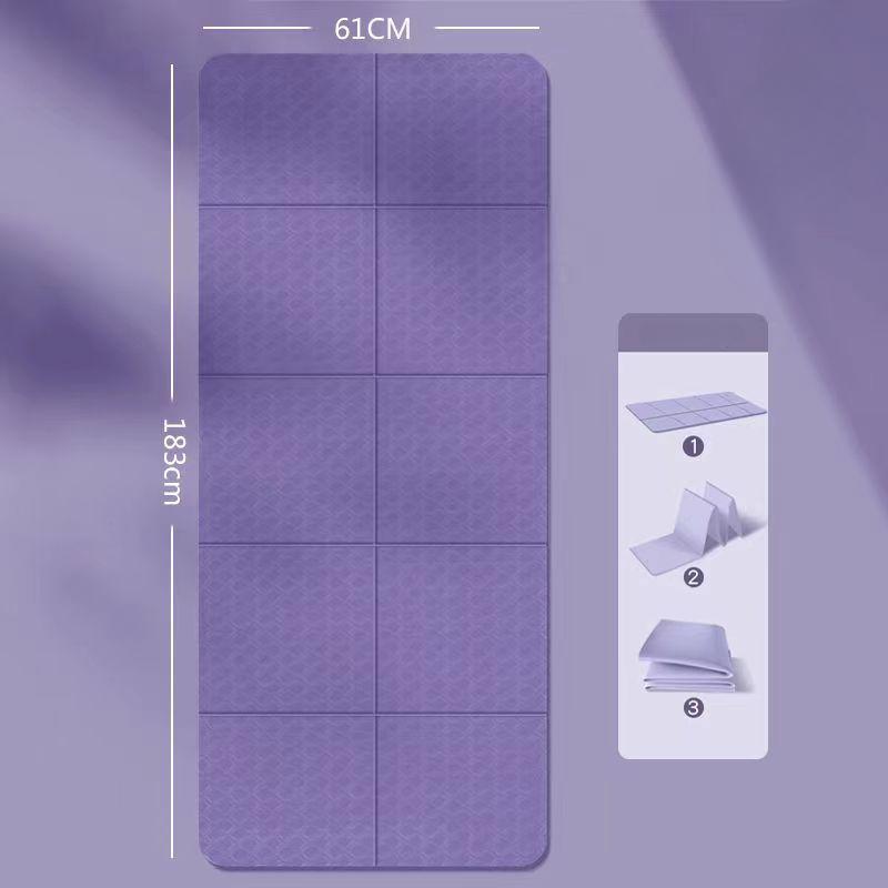 Противоскользящий и износостойкий коврик для йоги из ТПЭ. Безопасность и защита окружающей среды. Утолщенный и расширенный коврик для обеда. Амортизирующий коврик для йоги на открытом воздухе.