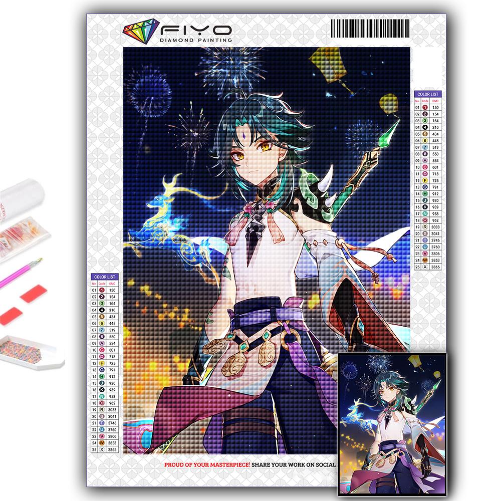 Алмазная картина Genshin Алмазная мозаика Ремесло Алмазная вышивка Картина