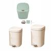 Мусорное ведро с педальным управлением для ванной комнаты, кухни, отеля, дома или офиса, объемом 8/10/15 л, с крышкой, подходит для домашнего и профессионального использования.