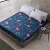 1 шт., простыня с принтом из полиэстера, наматрасник с четырьмя углами и резинкой, стеганый защитный чехол для кровати, простыня без наволочки