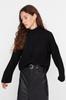 Women's Elegance Style Sweater Stone Soft Textured Basic Knitwear Sweater