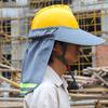 2025 Summer Sun Shade Safety Hard Hat Neck Shield Helmet Sun Shade Reflective Stripe Cap Cover for Construction Workers