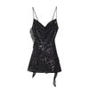 Kaslead New Arrival Women's Clothing Fashion Style Laminated Decoration Sequin Sling Short Dress 3658849 251