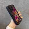 Силиконовый чехол для телефона с цветочным леопардовым принтом для iPhone 11 12 13 14 15 16 Pro Max 16E XS X XR 7 8 Plus SE 2020 Ударопрочный мягкий чехол