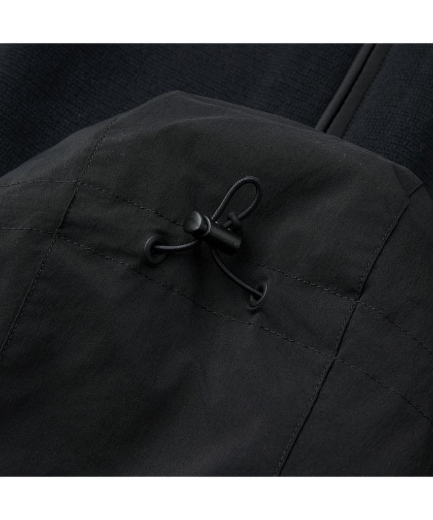 Series Hybrid Zip-Up Hooded Cardigan Sawas26001Bkx