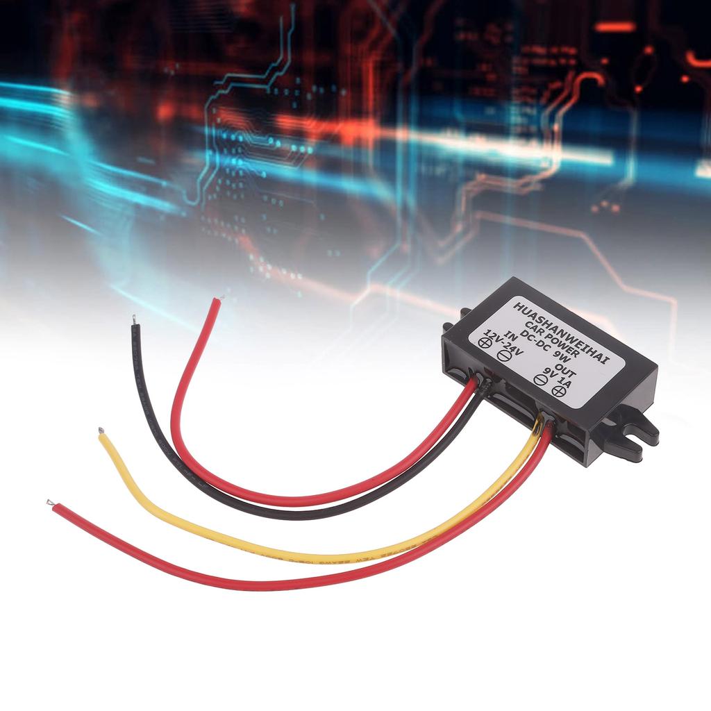 Модуль понижающего питания DC12-24V to 5/9V. Эффективный адаптер питания. Преобразует напряжение с 12 В до 24 В в 5 В 1 А или 9 В 1 А.