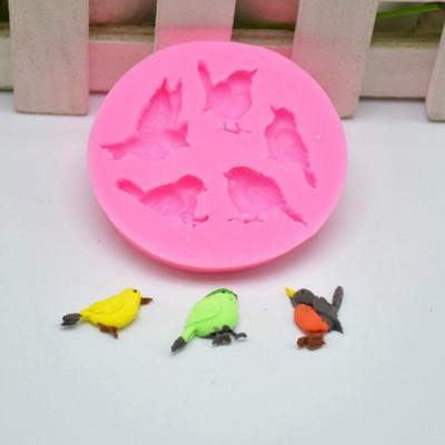 DIY выпечка 5 отверстий птицы моделирование шоколадный торт двойной сахар жидкая силиконовая форма