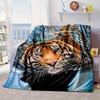 White Tiger Family Blanket Flannel Blanket for bed, sofa, Camping, Hiking, Picnic Essentials, gift for family Fan gifts