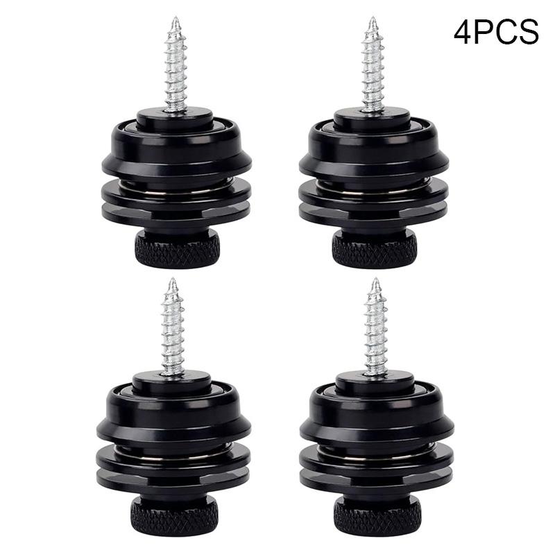 Guitar Strap Lock Guitar Strap Buttons Heavy Duty Metal Button Security Straplock for Electric Acoustic Guitar Bass Ukulele