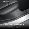For Tesla Model Y Rear Door Sill Guards Car Interior Accessories Door Welcome Pedal Threshold Protective Pad 2025
