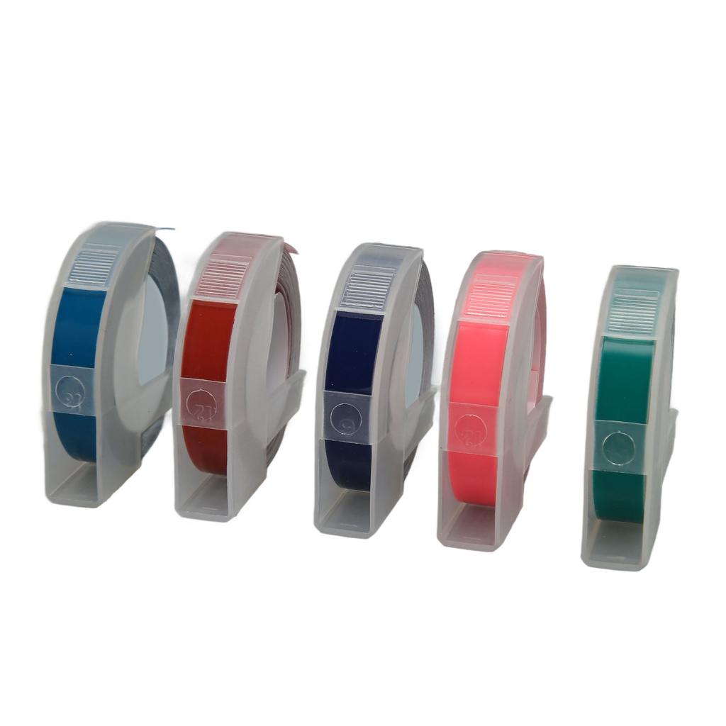 5 шт. 3D-ленты для тиснения этикеток шириной 9 мм и длиной 9,8 футов с термопереносом и автоматической идентификацией этикеток