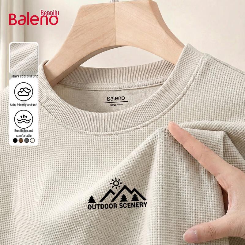 Мужская толстовка Baleno с круглым вырезом и сетчатым узором