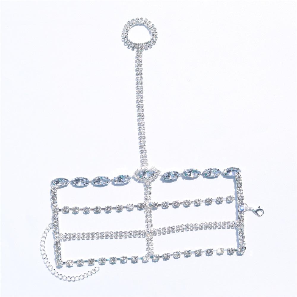 Multi-Layer Rhinestone Bracelet Accessories, Simple Finger Bracelet, Wedding Bracelet Women'S Bracelet