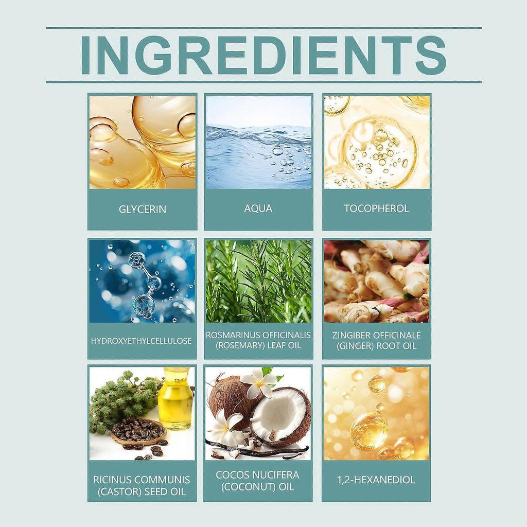Hoegoa Rosemary Hair Care Essential Oil Gentle Nourishing Hair And Scalp Massage, Everyday Hair Care Essential Oil