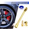 Набор из 4 шт. воздушного патрона с двойной головкой и закрытой шариковой шиной, воздушный патрон с резьбой 1/4 дюйма NPT, лента с штепсельной вилкой, адаптер для сверхмощного шинного патрона, манометр, компрессор