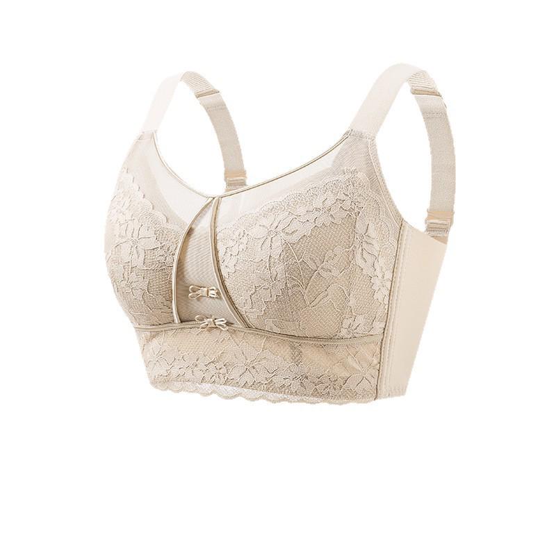 Plus Size Full Coverage Push-Up Bra: Anti-Sagging, Adjustable, Side Support for Large Busts