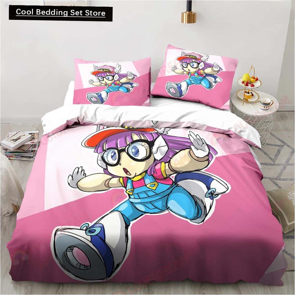3D Мультяшный DR S-Slump Арале 2/3шт. Постельное белье Простыня Кинг Полуторный Двуспальный Детский Постельный Комплект Микрофибра или Полиэстер Комплекты Пододеяльников
