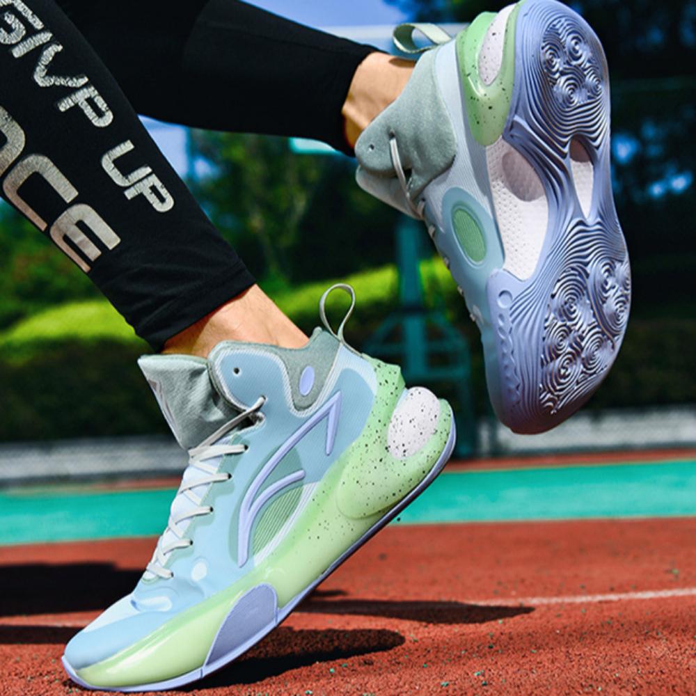 Мужские и женские баскетбольные кроссовки осенне-зимнего сезона, средние и высокие, на молнии, со шнуровкой, с сетчатой поверхностью, нескользящие, тренировочные кроссовки, спортивная обувь