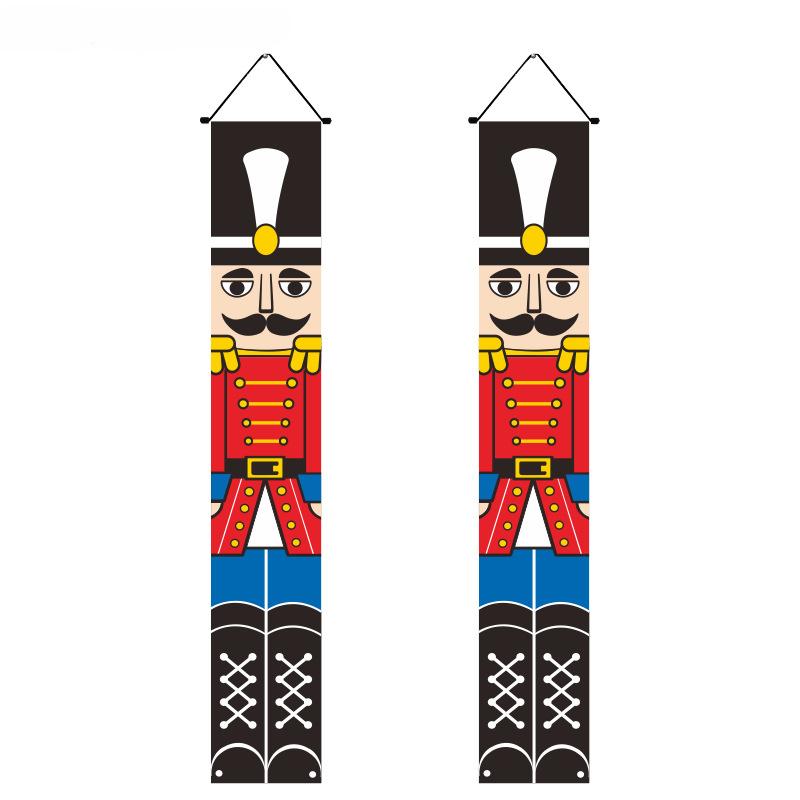 2025 Новый год Ивенф Рождественское украшение Баннер Подвесной Уличный Двор Переднее крыльцо Дверной знак Набор Рождественские украшения для дома