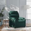 VidaXL Recliner, Chair with Footrest, Seat with Backrest and Armrests Living Room, Modern, Dark Green 373502